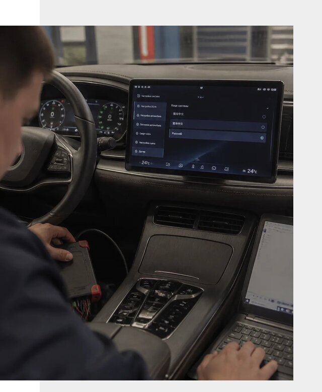 Русификация автомобиля BYD HAN для эксплуатации в Благовещенске